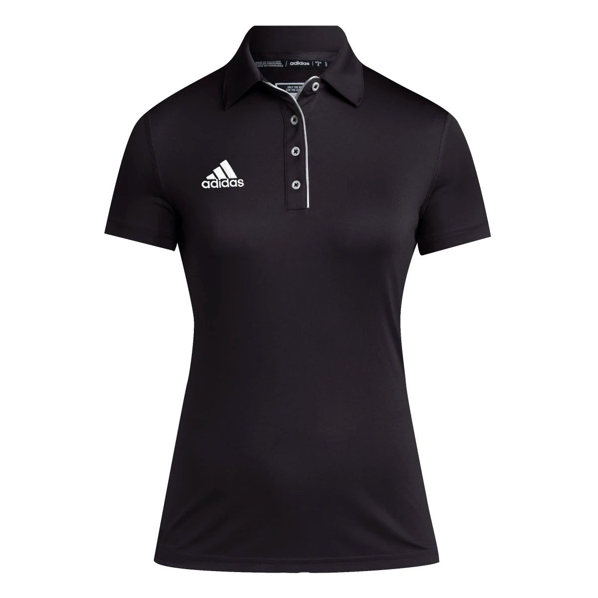 adidas Women's Short Sleeve Aeroready Polo Shirt Elegant Draped Short Shirt