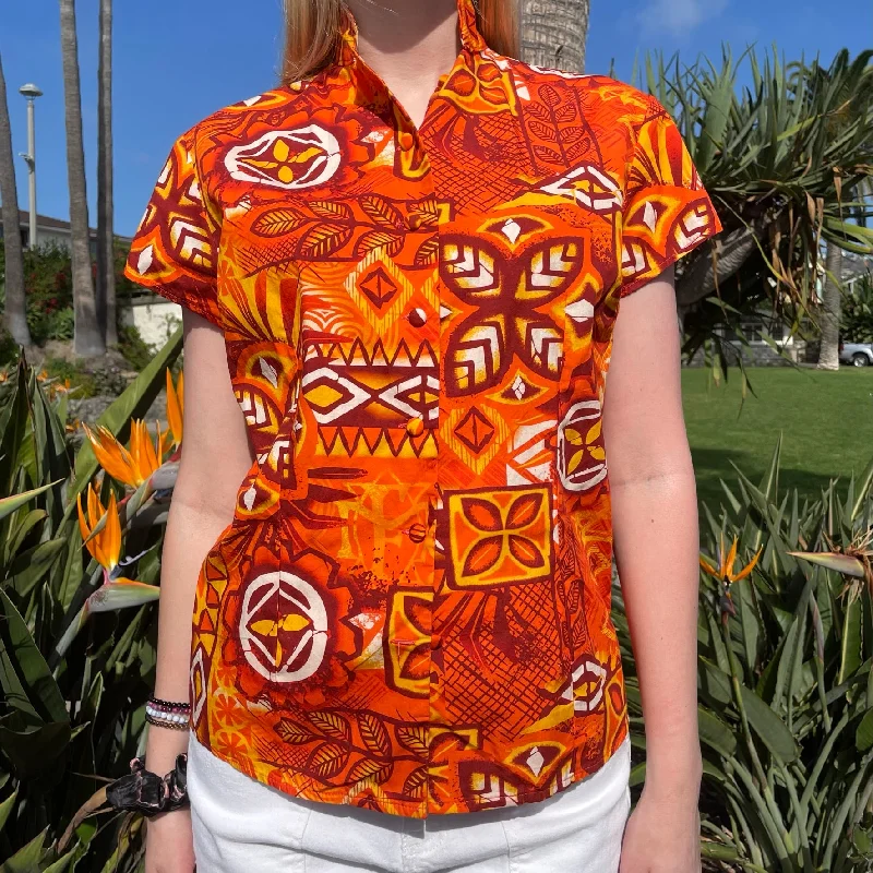 TikiLand Trading Co. ‘Alani Tapa Aloha Shirt - Classic Aloha Button Up-Shirt - Womens - Ready to Ship! (US shipping included) Stylish Striped Short Sleeve TikiLand Trading Co. ‘Alani Tapa Aloha Shirt - Classic Aloha Button Up-Shirt - Womens - Ready to Ship! (US shipping included) Stylish Striped Short Sleeve