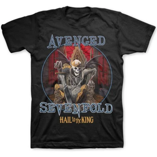 Avenged Sevenfold | Official Band T-Shirt | Deadly Rule Ribbed Striped Patterned