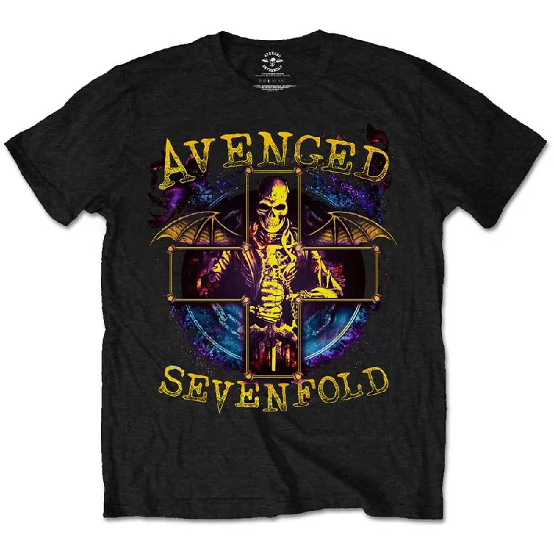 Avenged Sevenfold | Official Band T-Shirt | Stellar Notch Collar Peter Pan Collar Cowl Neck