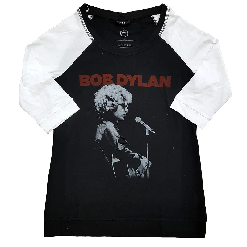 Bob Dylan Unisex Raglan T-Shirt: Sound Check Terry Blend Velvet Blend Canvas Blend