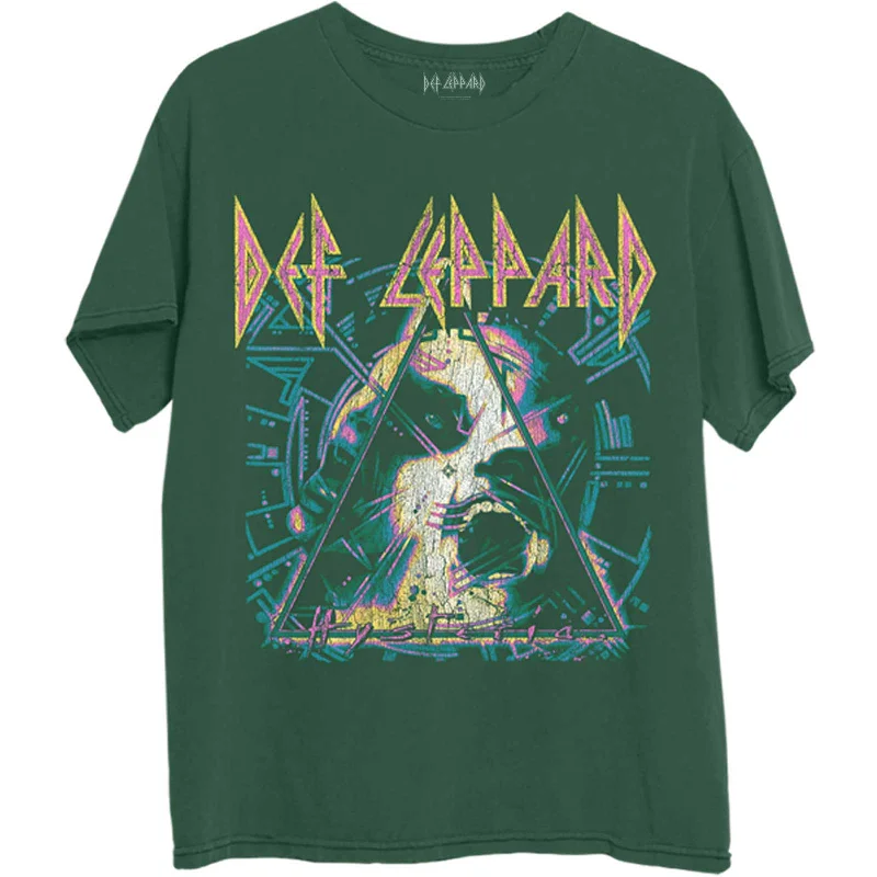 Def Leppard | Official Band T-Shirt | Hysteria Album Art Faux Fur Fabric Real Fur Fabric Shearling Fabric