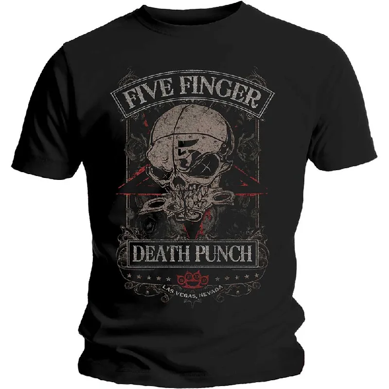 Five Finger Death Punch | Official Band T-Shirt | Wicked Jersey Fabric Tulle Fabric Batik Fabric