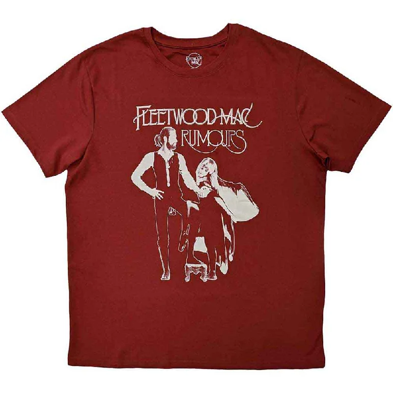 Fleetwood Mac | Official Band T-Shirt | Rumours Red Terry Blend Velvet Blend Canvas Blend Fleetwood Mac | Official Band T-Shirt | Rumours Red Terry Blend Velvet Blend Canvas Blend
