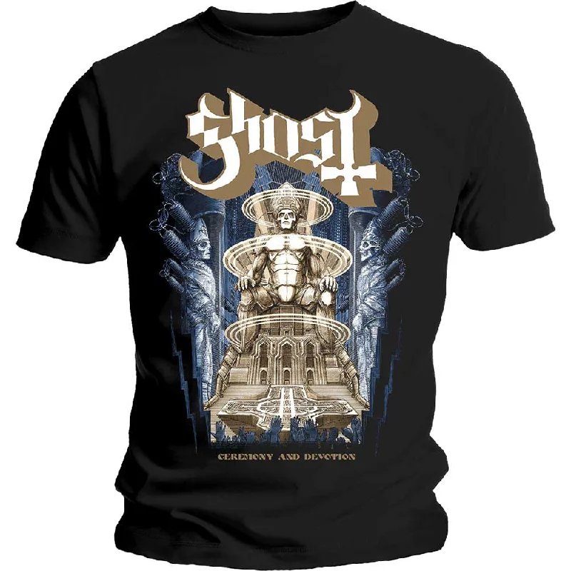 Ghost | Official Band T-Shirt | Ceremony & Devotion Handmade Hand-knitted Hand-woven