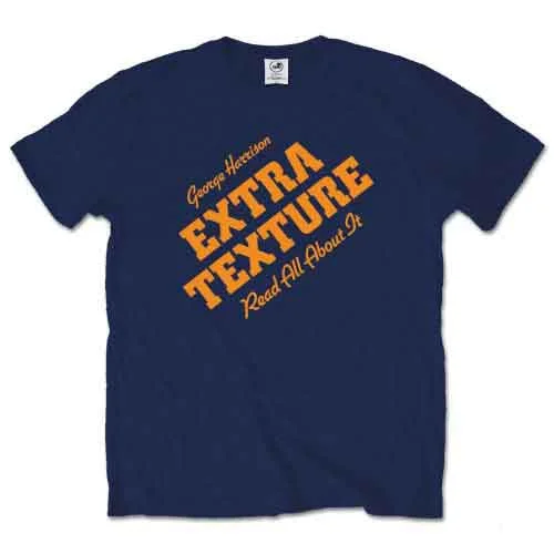 George Harrison | Official Band T-Shirt | Extra Texture Notch Collar Peter Pan Collar Cowl Neck