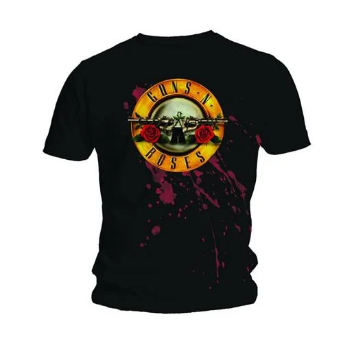 Guns N' Roses | Official Band T-Shirt | Bullet Asymmetrical Pockets Print