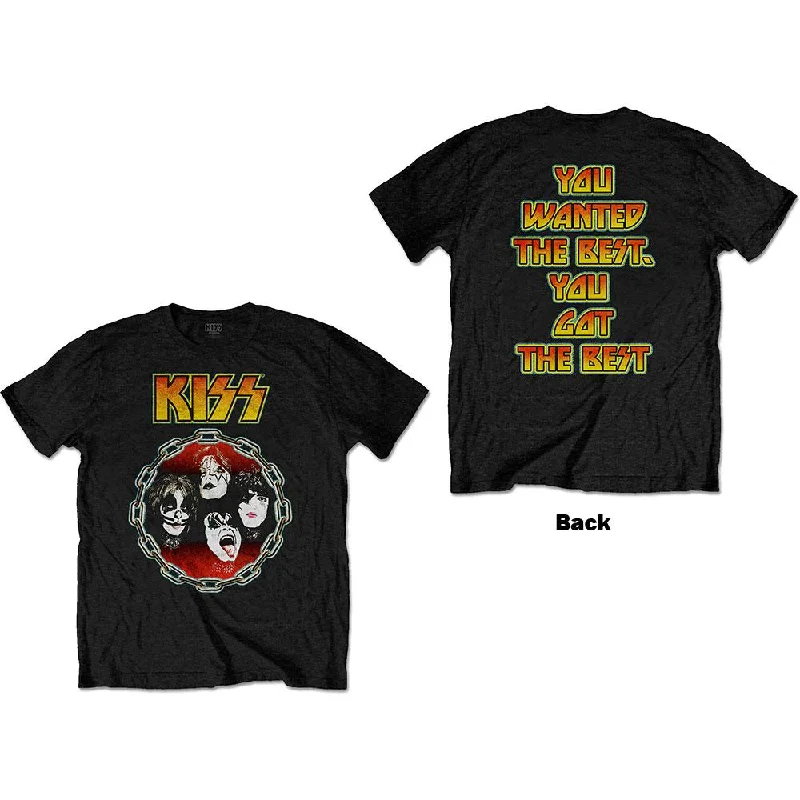 KISS T-Shirt: You Wanted The Best (Back Print) Anti-Shrink Durable Soft