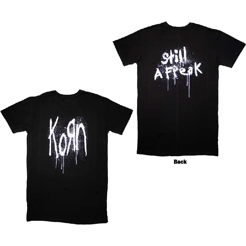 Korn | Ladies Official Band T-Shirt Dress | Still A Freak (Back Print) Mesh Fabric Canvas Fabric Denim Fabric Korn | Ladies Official Band T-Shirt Dress | Still A Freak (Back Print) Mesh Fabric Canvas Fabric Denim Fabric