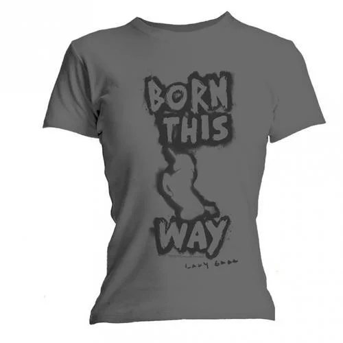 Lady Gaga T-Shirt: Born This Way Mesh Blend Leather Blend Suede Blend