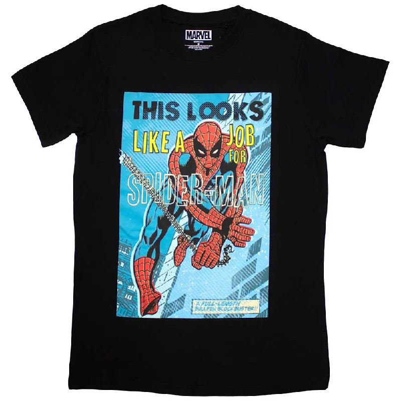 Marvel Comics | Official T-Shirt | Looks Like A Job For Spiderman Machine Wash Dry Clean Hand Wash Marvel Comics | Official T-Shirt | Looks Like A Job For Spiderman Machine Wash Dry Clean Hand Wash