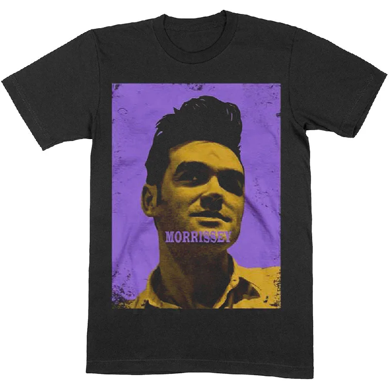 Morrissey | Official Band T-Shirt | Purple & Yellow Fleece Fabric Down Fabric Feather Fabric Morrissey | Official Band T-Shirt | Purple & Yellow Fleece Fabric Down Fabric Feather Fabric