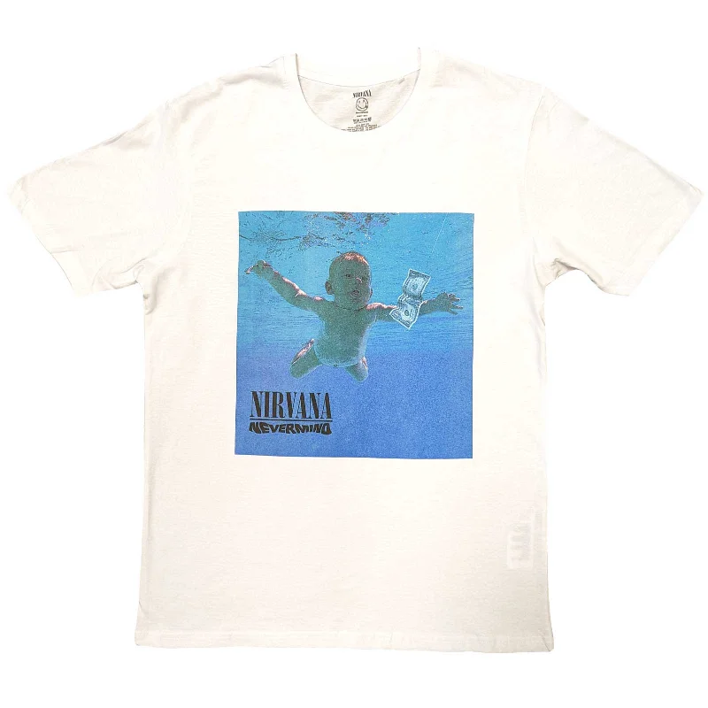 Nirvana | Official Band T-Shirt | Nevermind Album Collared T-Shirt Boat Neck A-Line