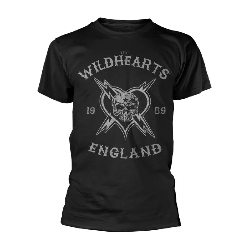 The Wildhearts Unisex T-shirt: England 1989 Ribbed T-Shirt High Neck Heavyweight