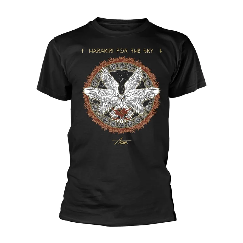 Harakiri For The Sky Unisex T-shirt: Arson Fire Embroidered Appliqued Beaded