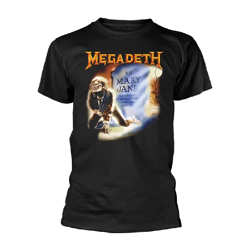 Megadeth | Official Band T-shirt | Mary Jane (back print) Terry Blend Velvet Blend Canvas Blend Megadeth | Official Band T-shirt | Mary Jane (back print) Terry Blend Velvet Blend Canvas Blend