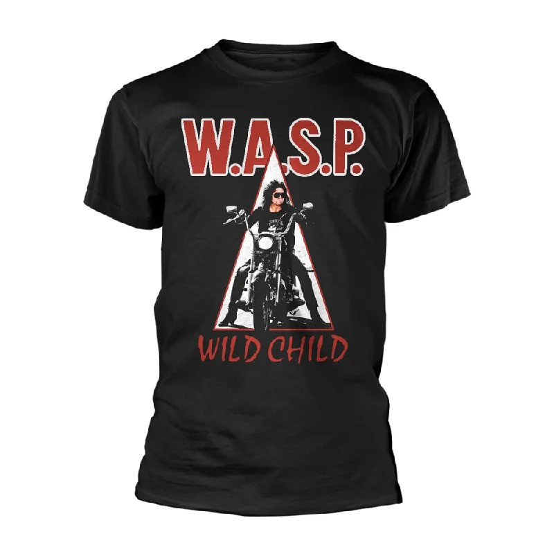 W.A.S.P. Unisex T-shirt: Wild Child Beaded Sequined Faux Fur