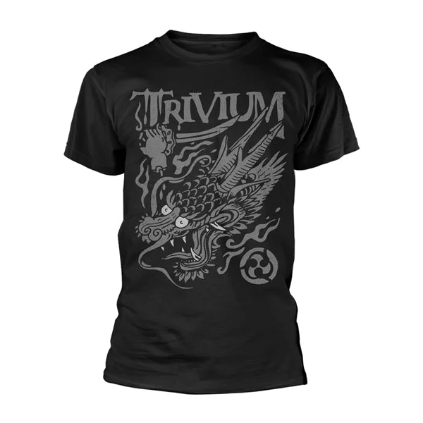 Trivium | Official Band T-Shirt | Screaming Dragon Polka Dot Checkered Tartan