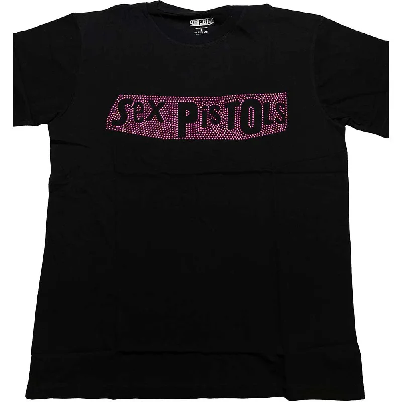 The Sex Pistols | Official Band T-Shirt | Logo (Diamante) Chenille Blend Fleece Blend Nylon Blend