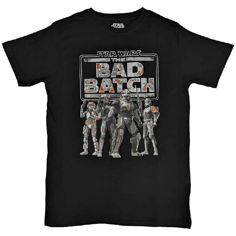 Star Wars | Official  Film T-Shirt | The Bad Batch Thin T-Shirt Open Front Quick Dry