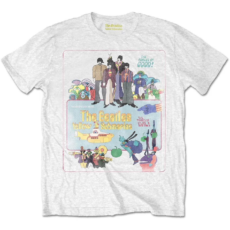 The Beatles | Official Band T-Shirt | Yellow Submarine Vintage Movie Poster Machine Wash Dry Clean Hand Wash