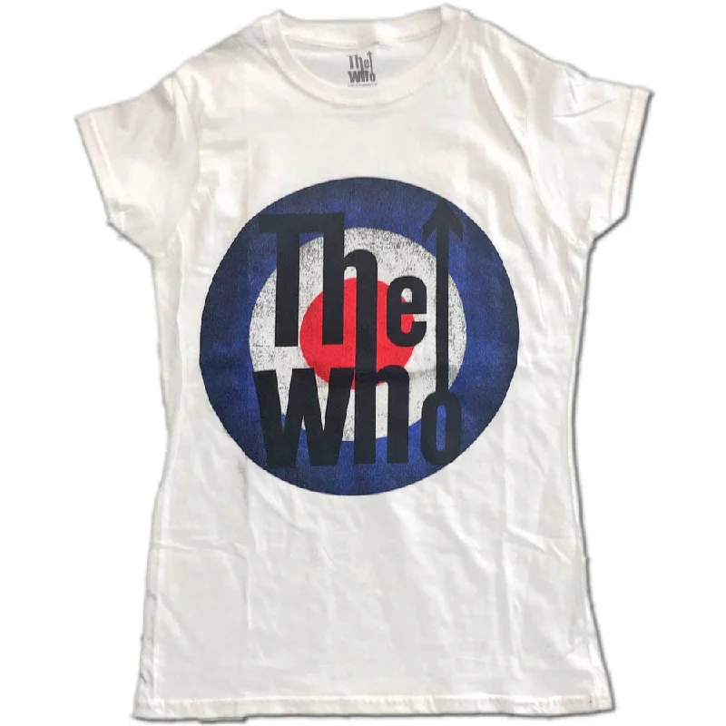 The Who Ladies T-Shirt: Vintage Target Machine Wash Dry Clean Hand Wash