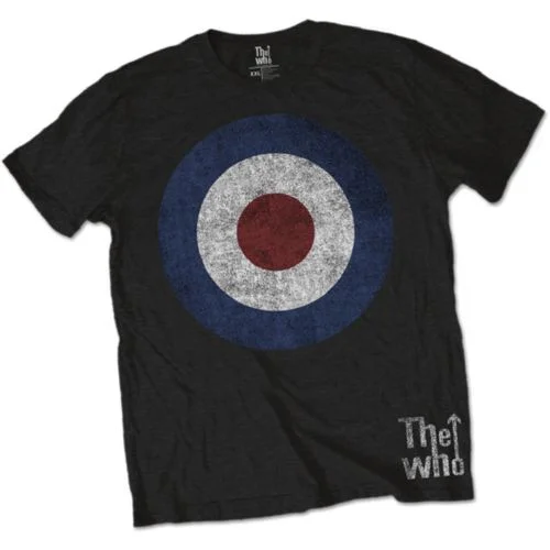 The Who | Official Band T-Shirt | Target Distressed Chenille Brocade Lace