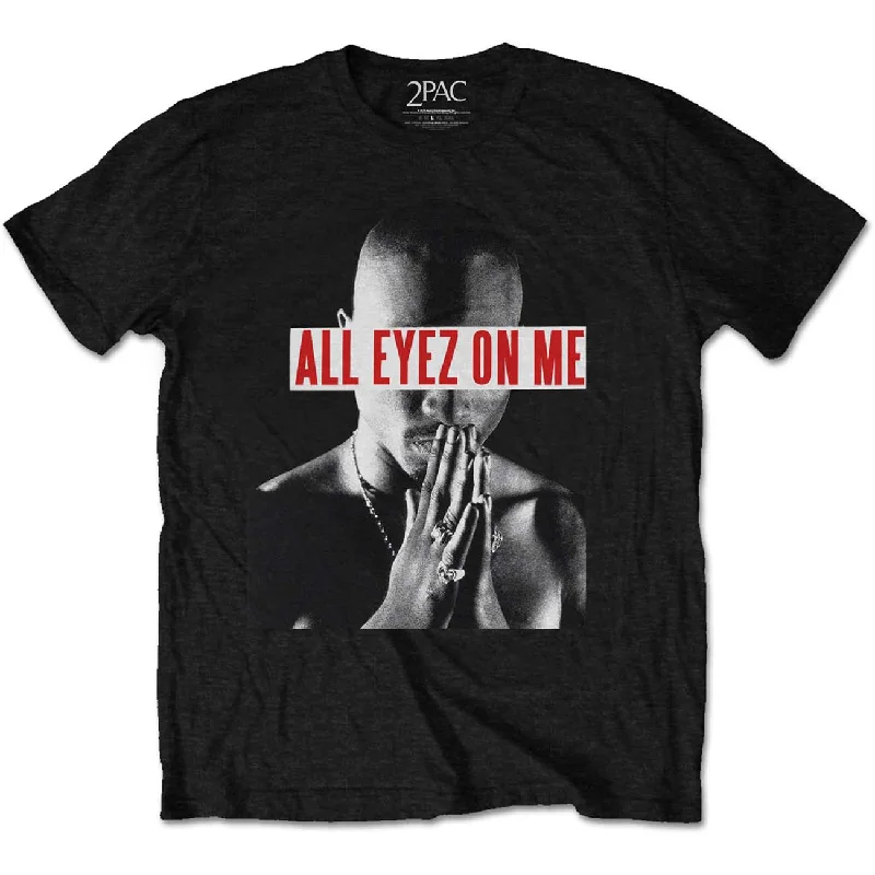 Tupac | Official T-Shirt | Eyez On Me Hooded Caped Shawl Collar