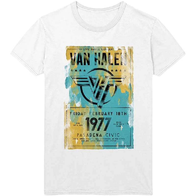 Van Halen | Official Band T-Shirt | Pasadena '77 Sequined Glittery Shiny