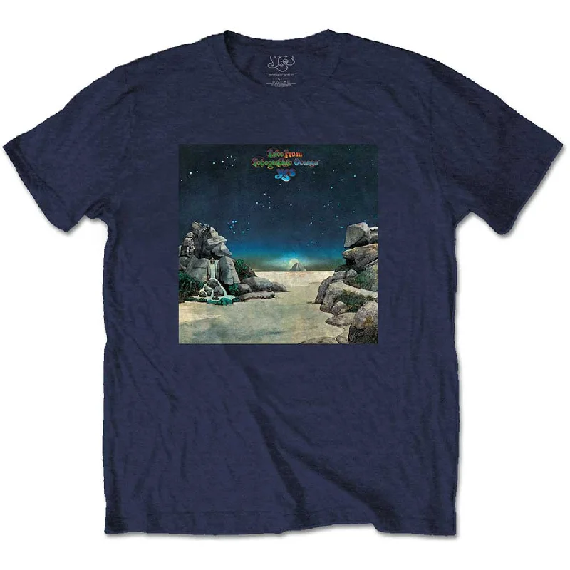 Yes | Official Band T-Shirt | Topographic Oceans Rayon Velvet Corduroy