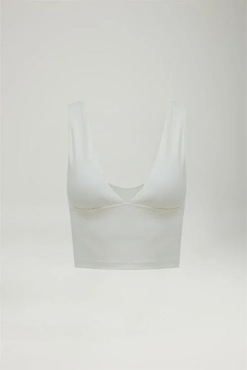 [AA x Hanli] Making Waves Longline Bra in Shell Push-Up Wireless Bra