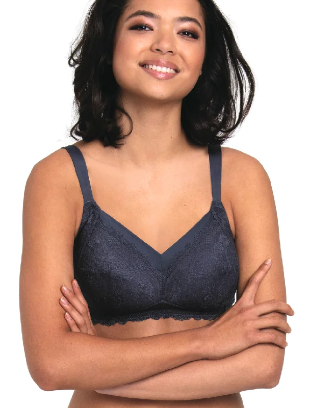 Anita Dalia Mastectomy Bra Wireless Post Operative bra, Shadow Blue | Blue Mastectomy Bra | Anita Post Mastectomy Bras Full Coverage Bralette Anita Dalia Mastectomy Bra Wireless Post Operative bra, Shadow Blue | Blue Mastectomy Bra | Anita Post Mastectomy Bras Full Coverage Bralette