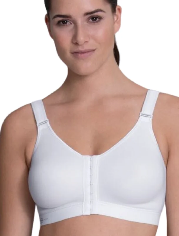 Anita Firm Support Front Closure Sports Bra, White | White Front Closure Sports Bras | Front Fastening Sports Bras Seamless Push-Up Bra Anita Firm Support Front Closure Sports Bra, White | White Front Closure Sports Bras | Front Fastening Sports Bras Seamless Push-Up Bra