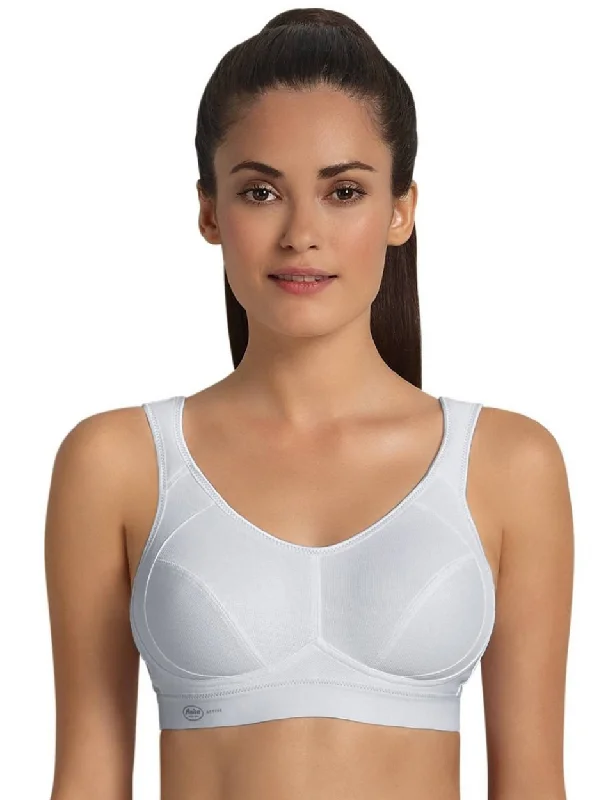 Anita Maximum Support and Extreme Control wirefree Sports Bra, White Cozy Wire-Free Bra Anita Maximum Support and Extreme Control wirefree Sports Bra, White Cozy Wire-Free Bra