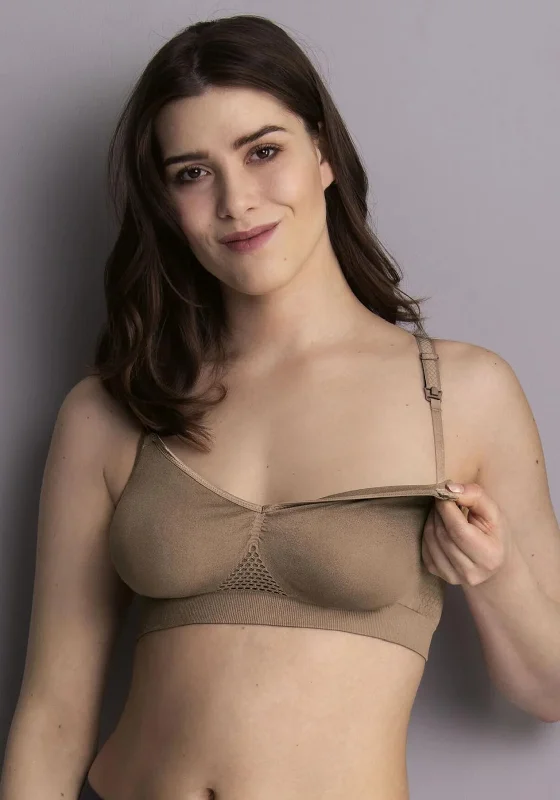 Anita Seamless Nursing Bra, Dusty Rose Soft Cotton Bra