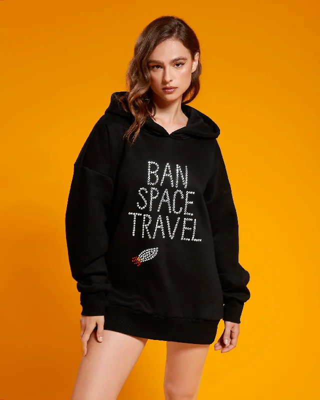 BB x Ashish Ban Space Travel Hoodie Hoodie with Front Slit Layering Stylish