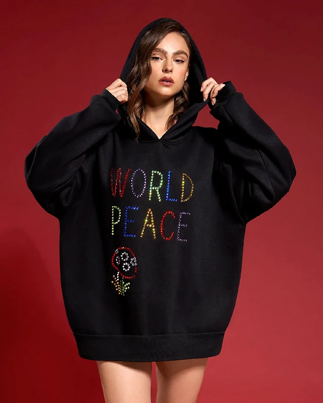 BB x Ashish World Peace Hoodie Hoodie with Logo Branding Identity