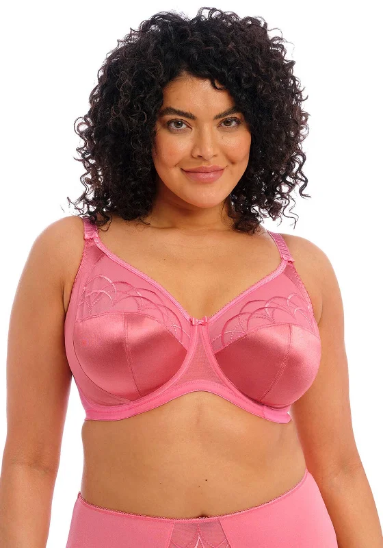 Elomi Cate Plunge Bra, Desert Rose Soft Mesh Bra