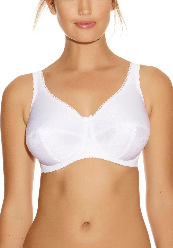 Fantasie Speciality Smooth Cup Bra, White Adjustable Bra Straps