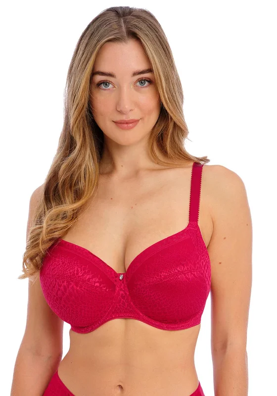 Fantasie Envisage Full Cup Side Support Bra, Raspberry Soft Mesh Bra