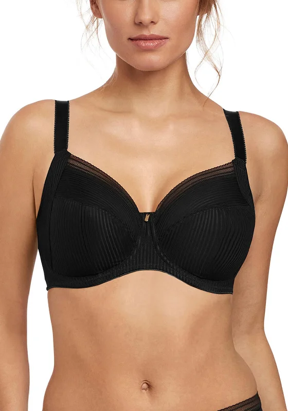 Fantasie Fusion Full Cup Side Support Bra, Black Light Padded Bra