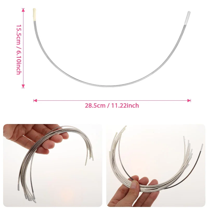 6 Pair of Stainless Steel Handmade Bra Underwire Replacement Cup D Full Coverage Bralette 6 Pair of Stainless Steel Handmade Bra Underwire Replacement Cup D Full Coverage Bralette