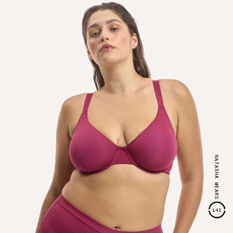 Underwire Bra - Better Than Cotton Lace-Trimmed Bra