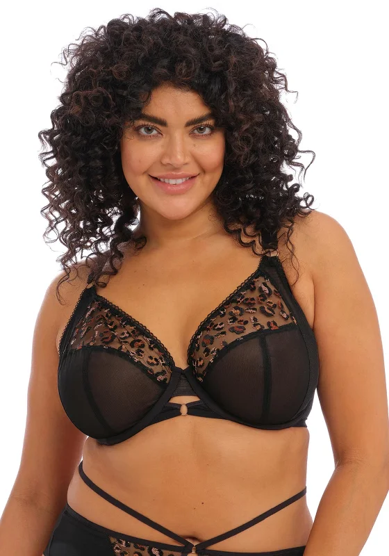 Elomi Namrah Bandless Bra, Black Light Seamless Bra