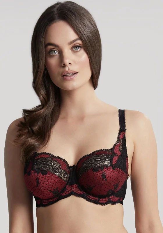 Panache Clara Full Cup Bra, Noir Ruby Push-Up Wireless Bra