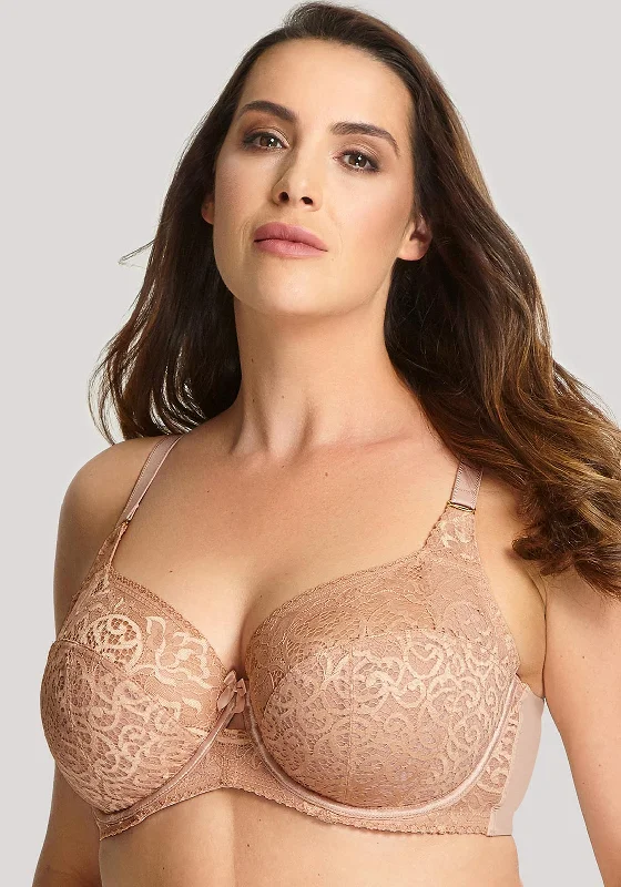 Sculptresse by Panache Estel Full Cup Bra, Honey Elegant Satin Bralette