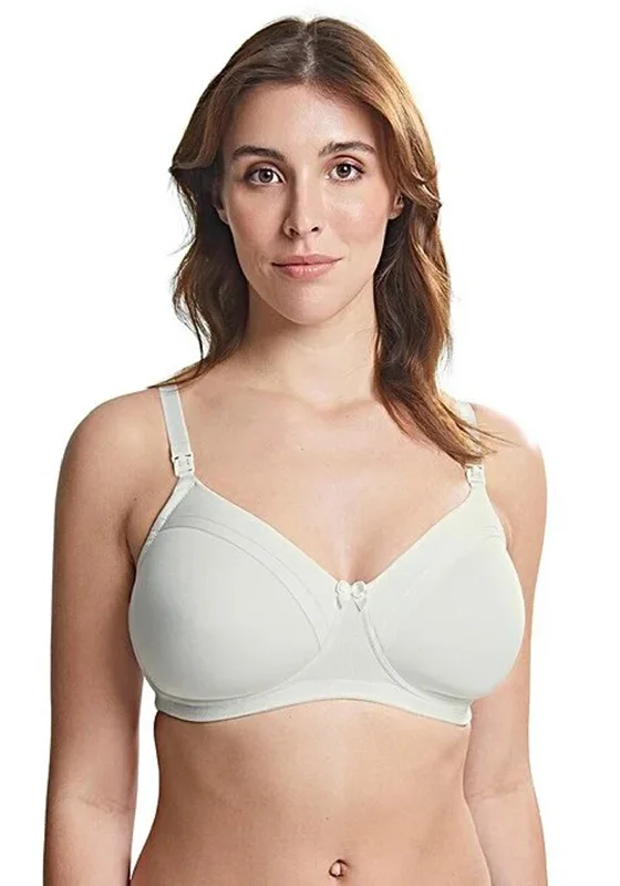 Royce Maisie Padded Nursing Bra, Ivory Minimalist Wireless Bra