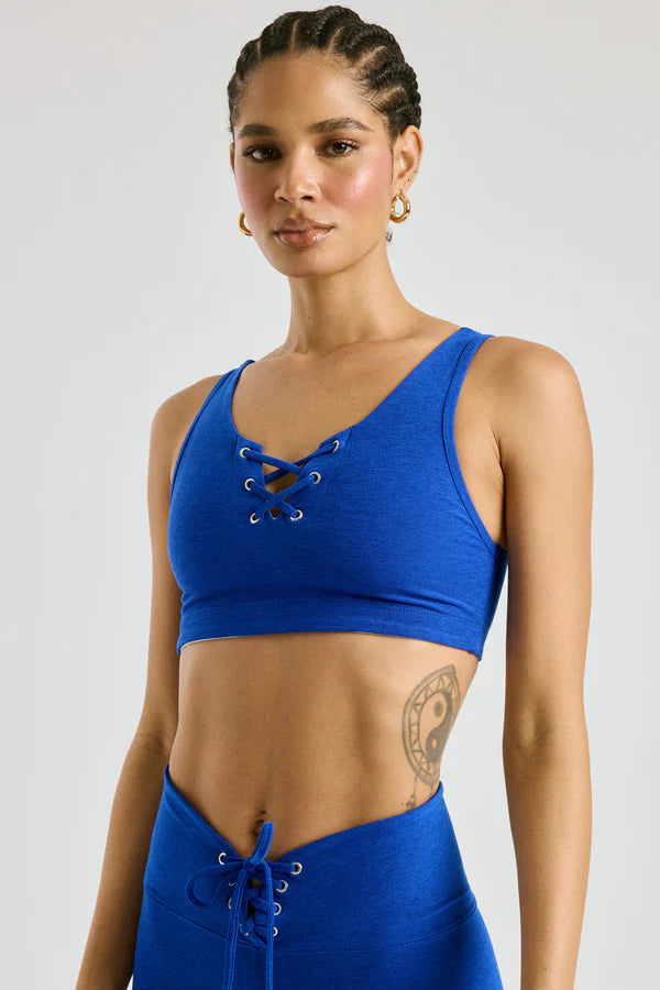 Stretch Football Bra in Cobalt Smooth Fit Bra