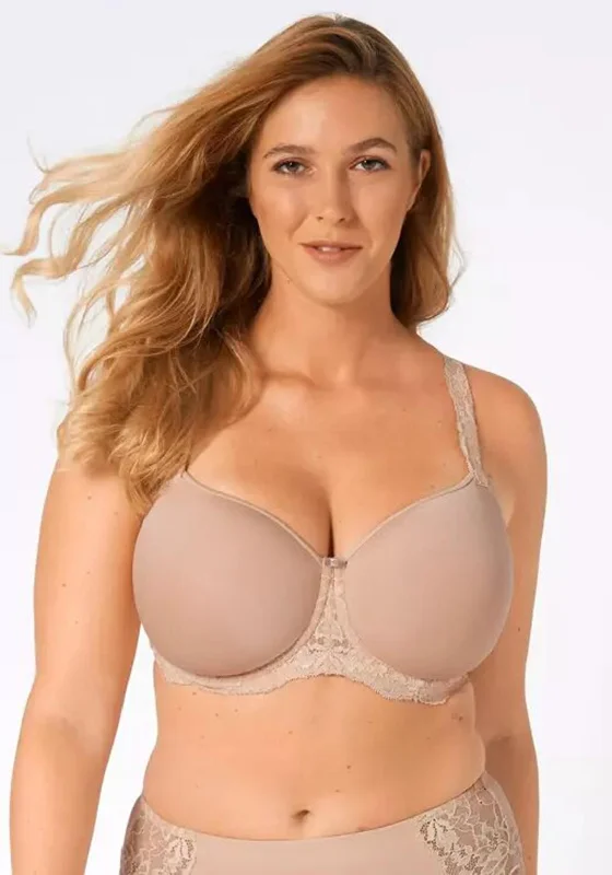 Triumph Amourette Charm Padded Bra, Nude Wireless Lace Bra