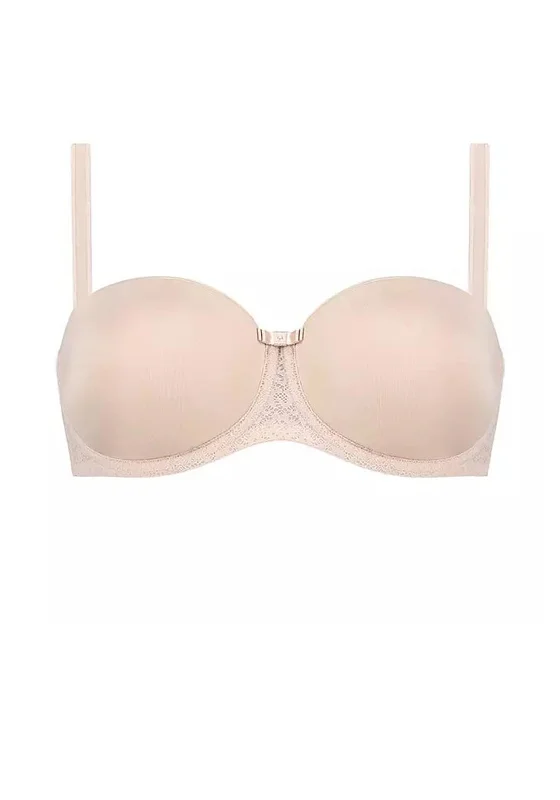 Triumph Beauty Full Essential Strapless Bra, Nude Stretchy Wireless Bra